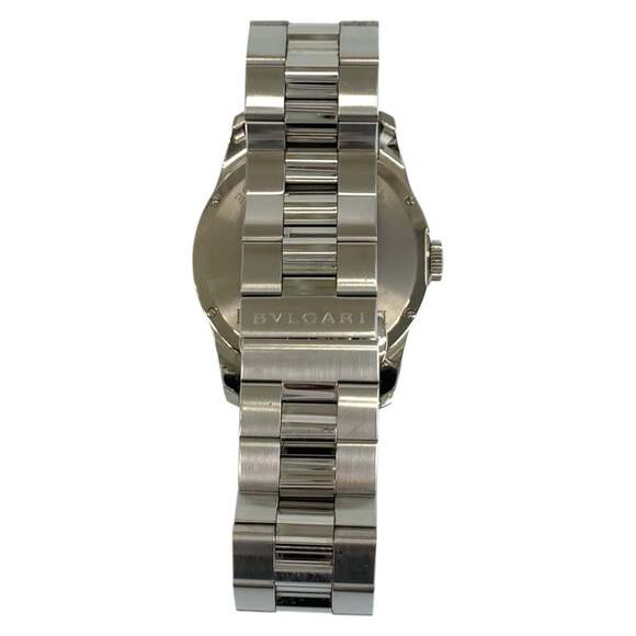 BVLGARI Solotempo Silver Stainless Steel Watch ST37S, Quartz Movement, Dial, ...